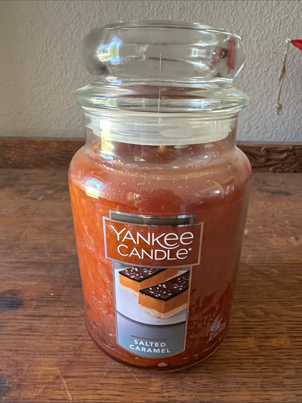 Yankee Candle Salted Caramel Jar Candle - Orange
